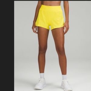 Lululemon hotty-hot high rise lined shorts size 12